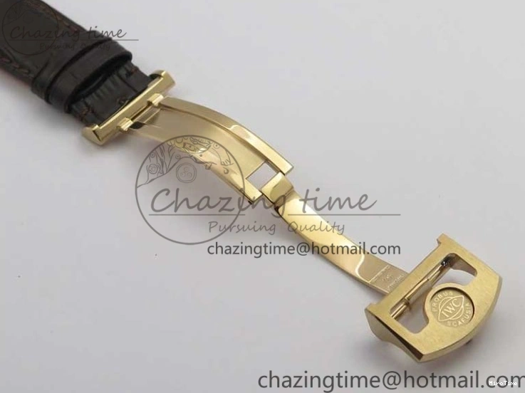 MIROTIME 0417 Portugieser Chrono  42 IW390406 RG ZF 1:1 Best Edition Blue Dial on Brown Leather Strap A Durable 7129